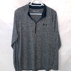 Under Armour size large loose heat gear zip up long‎ sleeve
